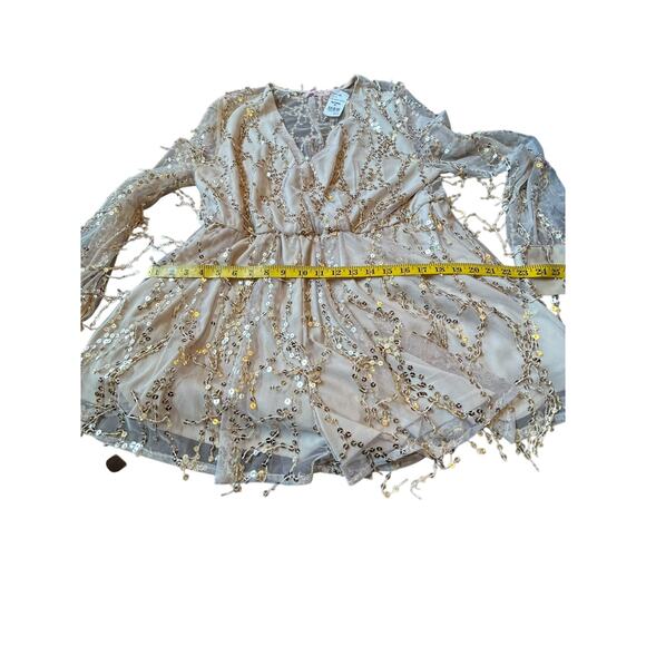 NWT -Paradiso Gold Sequin Romper - Size XL - Picture 11 of 15